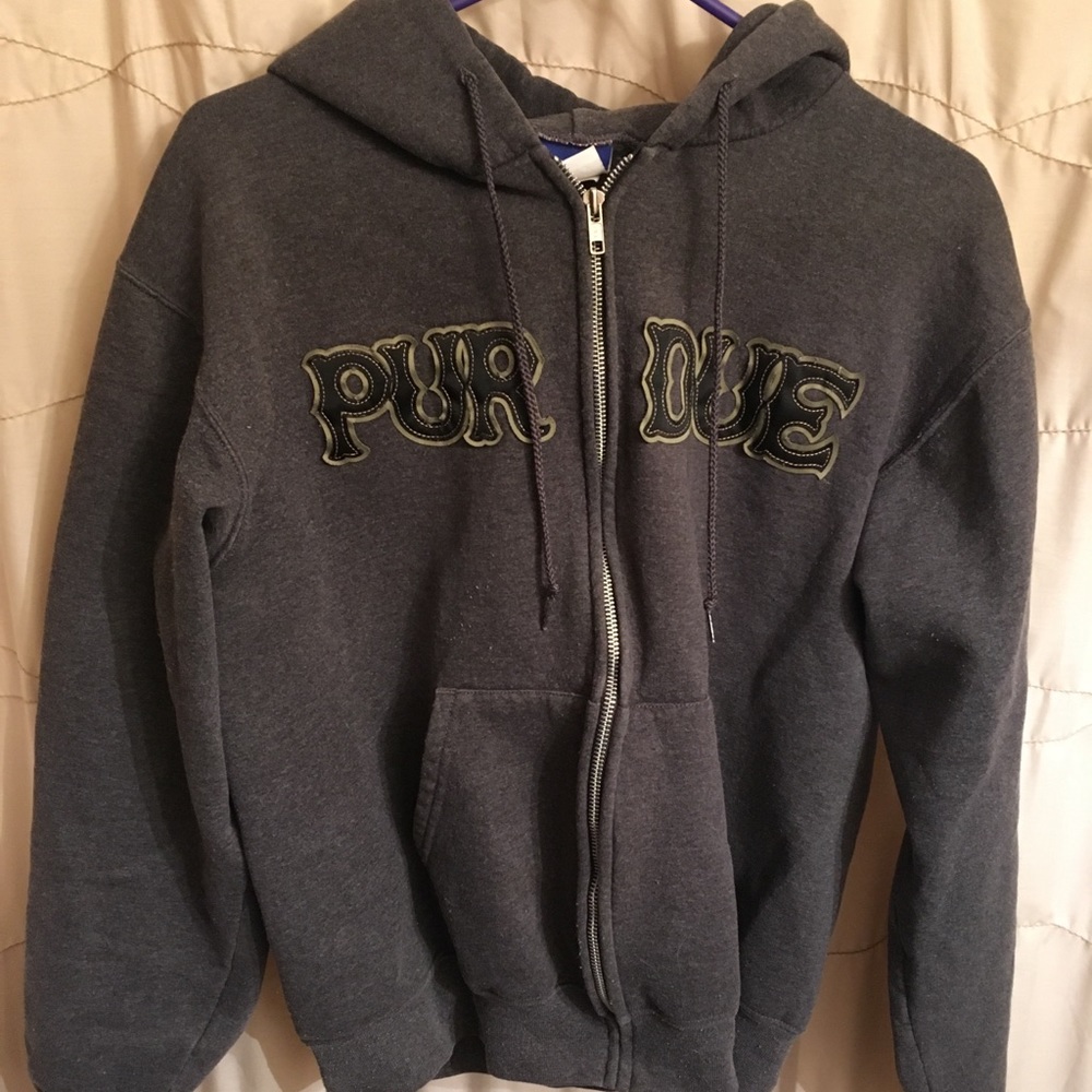 Small Purdue Zip Up Hoody